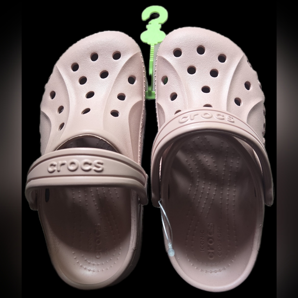 NWT CROCS Kids Baya Clog K Sandals - Light Pink